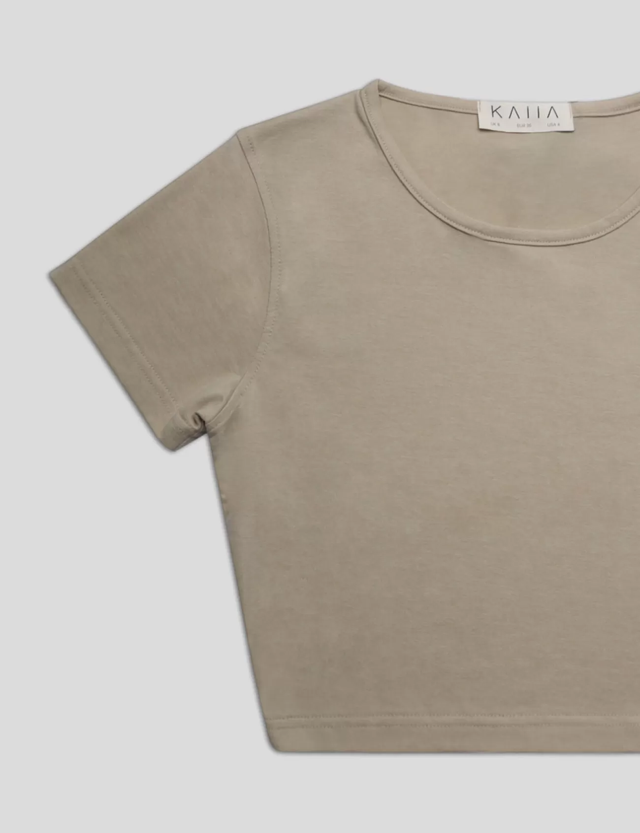Public Desire Fitted T-Shirt Stone Hot