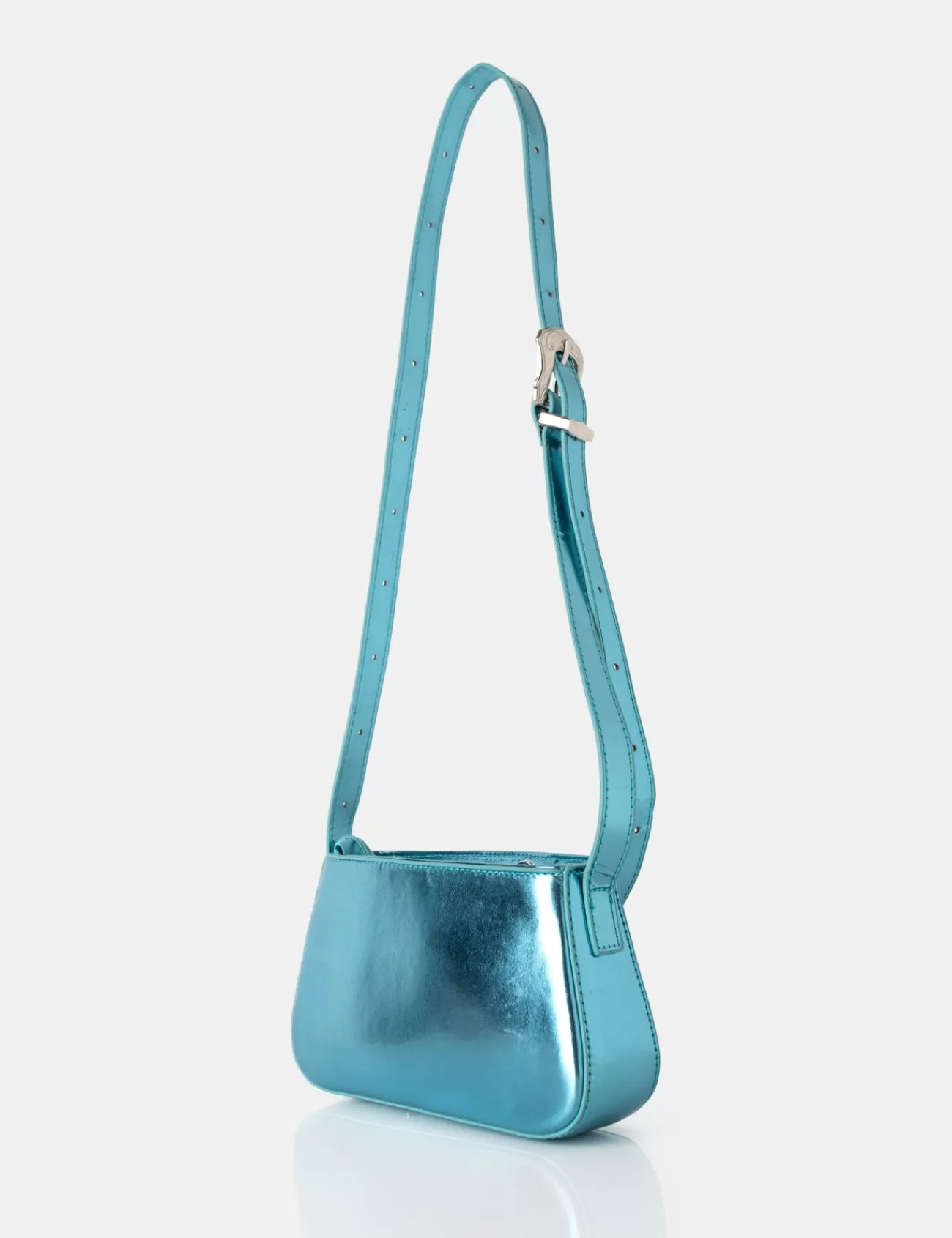Public Desire Kass Metallic Western Adjustable Shoulder Crossbody Bag Blue Outlet