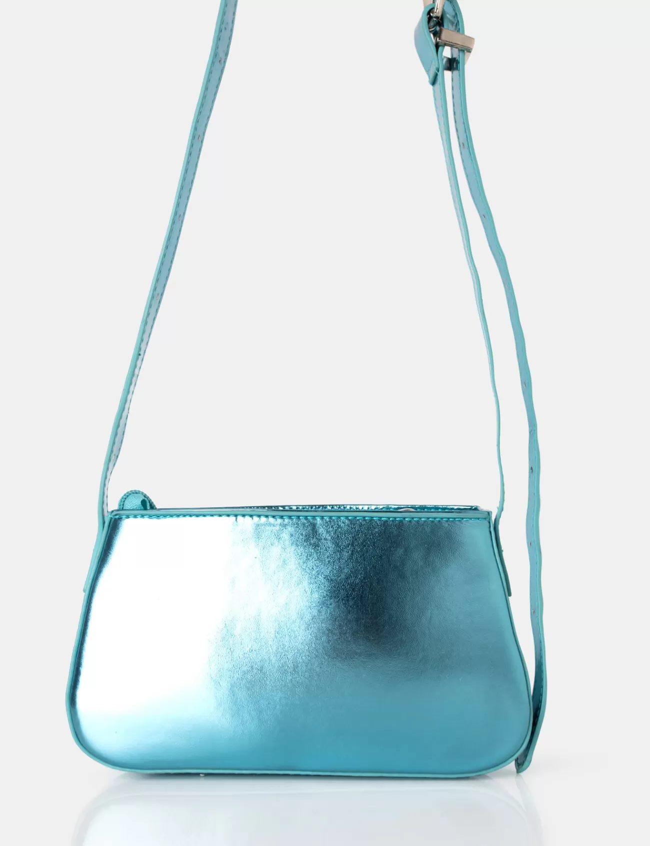 Public Desire Kass Metallic Western Adjustable Shoulder Crossbody Bag Blue Outlet