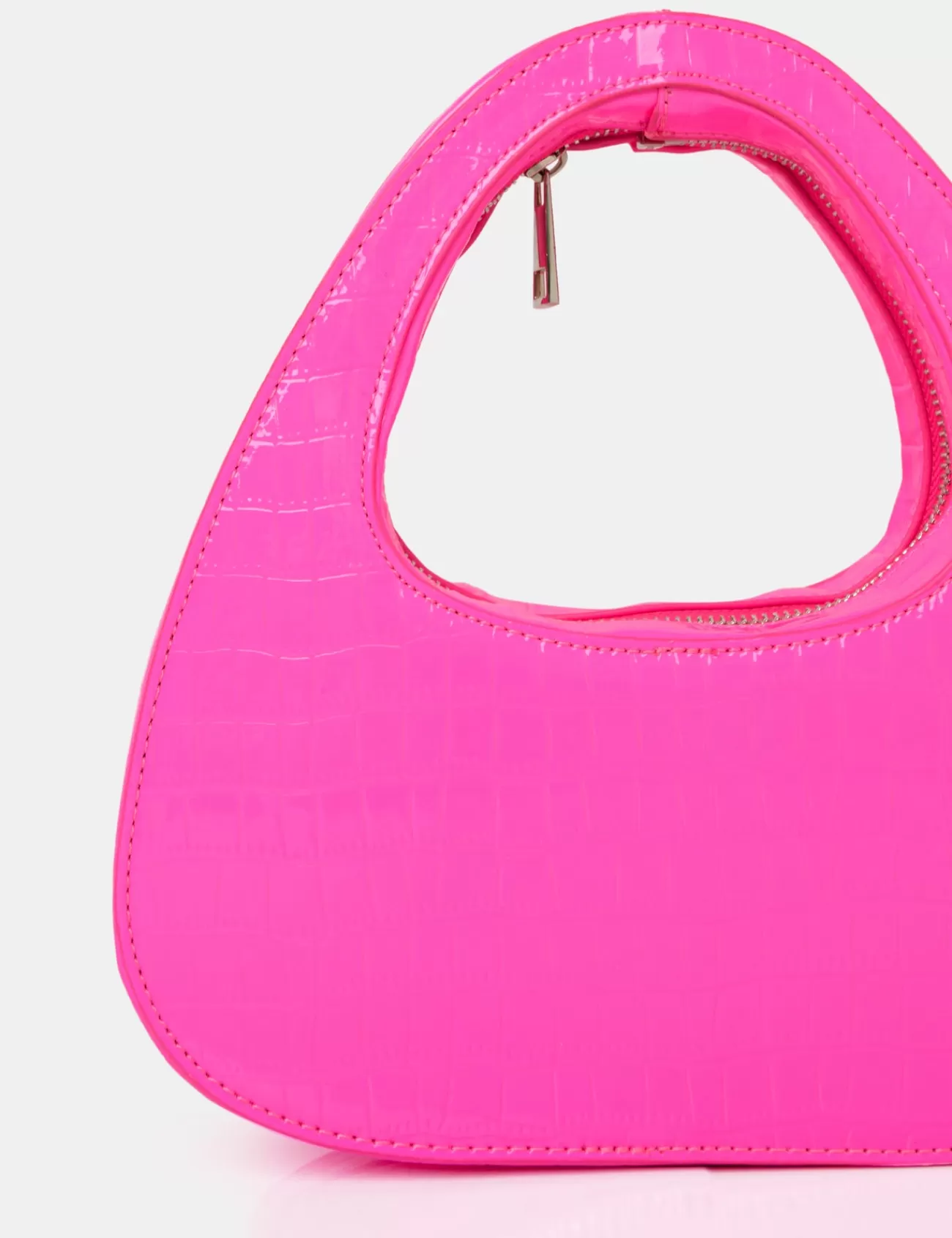 Public Desire The Arch Bright Croc Grab Bag Pink Clearance