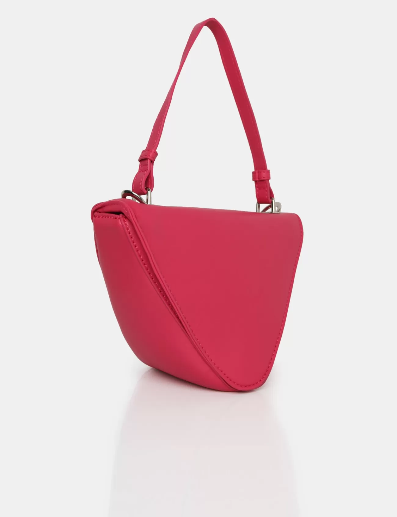 Public Desire The Arrow Bright Shoulder Grab Bag Pink Hot