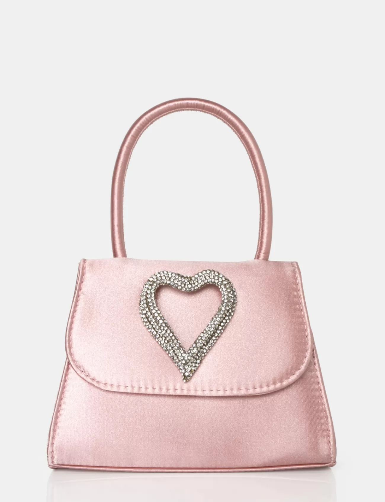 Public Desire The Heart Baby Satin Mini Bag Pink Fashion